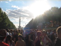 Loveparade: 4 Leute + Chaos